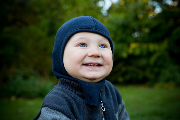 Udendørs babyfotografi