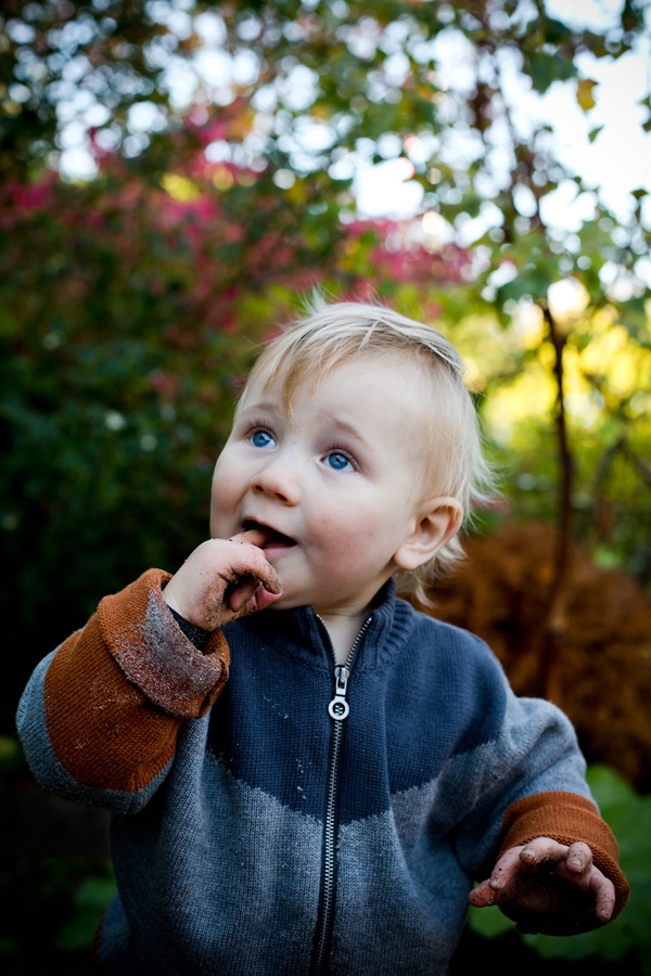 Udendørs babyfotografi